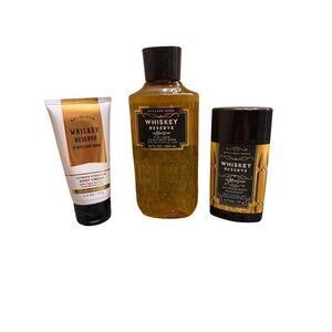 Bath & Body Works Whiskey Reserve Mens Grooming Trio Skincare Set NEW
